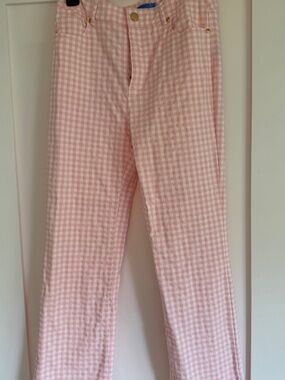 J McLaughlin Pink Gingham Jeans